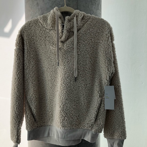 NWT Z by Zella Faux Shearling Pullover Hoo… - Picture 4 of 8